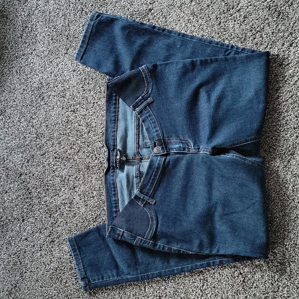 Maternity side panel ankle jeans